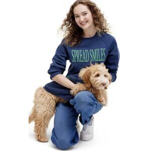 The Cuddle Collab with Ellie & Emma Spread Smiles Crewneck Sweatshirt Adult Xl